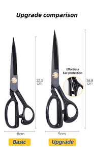 12 Inch Black Professional <strong>High</strong>-<strong>quality</strong> Fabric <strong>Scissors</strong> Tailor Sewing <strong>Scissors</strong> for Dressmaker