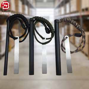 Encendedor de Emergencia Directo de Fábrica: Varilla de <span class=keywords><strong>Ferrocerio</strong></span> de Magnesio para Acampada al Aire Libre, Encendedor de Acero y Pedernal - Product Image 1