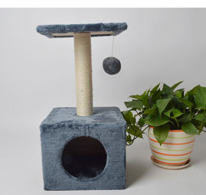 บ้านแมวผ้ากำมะหยี่สั้นป่านศรนารายณ์แบบเรียบง่าย - Product Image 2