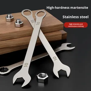 Siêu mỏng dual-sử dụng mở-end cờ lê có thể điều chỉnh mận Blossom ngã ba tính năng phong phú Phần mỏng số liệu đo lường công cụ thiết lập - Product Image 2