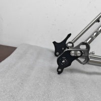 Cadre de vélo VTT en titane de style le plus récent, finition brillante