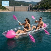 Sac flottant latéral pour siège de kayak Crystal, 2 personnes, avec pagaie double extrémité, pour photomaton, personnalisé, de Chine, Lumark, usage commercial