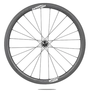 Roda sepeda 700C, cahaya 38mm untuk sepeda jalan raya permukaan rem Basalt dengan Poweray R36 Hub tarik lurus