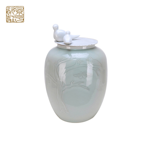<span class=keywords><strong>Vase</strong></span> haut et fin en céramique de forme de <span class=keywords><strong>gourde</strong></span> chinoise exquise - Product Image 4