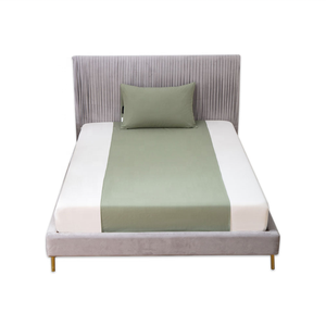 Drap de lit <span class=keywords><strong>demi</strong></span>-lit ONEARTHING en tissu antimicrobien argenté, coton conducteur et argent, ne comprend pas la taie d'oreiller - Product Image 3