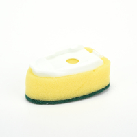 Joyplus HK Distributeur de savon écologique anti-rayures pour lave-vaisselle, ensemble brosse de cuisine et raclette avec 2 têtes de rechange et 2 accessoires de nettoyage