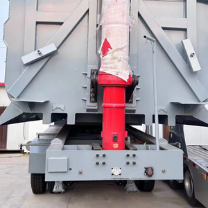 Rectangle Shape Rear Dump Semi-<b>trailer</b> Coal Transport 20-25 Tons Steel Shandong 3/6 Xles - Product Image 1