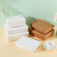 Récipient à emporter en papier biodégradable personnalisé bols en papier conteneurs d'emballage alimentaire pour salade traiteur boîte à déjeuner pour pique-nique pack alimentaire