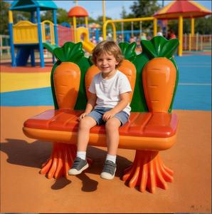 Bancos de Zanahoria Personalizados para Niños, Decoración Colorida para Eventos Infantiles, Bancos de Zanahoria para Área de Actividades Infantiles - Product Image 1