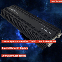 Amplifier Subwoofer Mobil Korea Board Car Subwoofer Amplifier RMS 7000W Kelas D Maks 1 Ohm Puncak 14000W SPL Bass Kuat Monoblock Amplifier Mobil