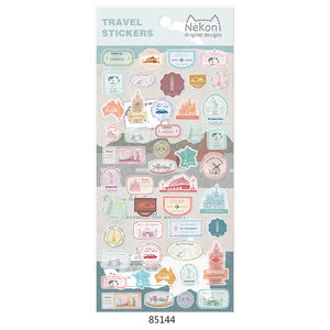 Nekoni Kawaii Numéro Autocollants Personnalisé PVC Vinyle Autocollants Adhésifs pour Enfants Autocollants Décoratifs - Product Image 4