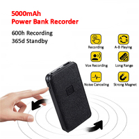 Batterie externe 5000 mAh, enregistreur vocal, détection vocale, clé USB 32 Go, enregistreur vocal numérique