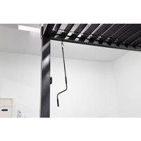 MIA étanche 3x4m jardin extérieur motorisé aluminium persienne extérieure pergola panneau solaire