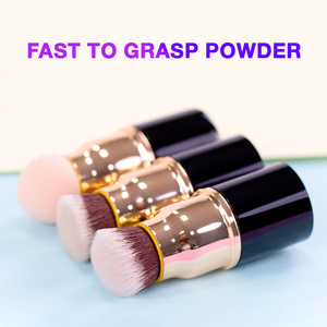 Private logo Foundation <strong>Sponge</strong> Brush Multi-purpose 3 in 1 Makeup Brush for Powder <strong>Blusher</strong> - Product Image 5