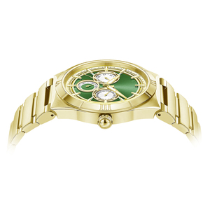 นาฬิกาควอตซ์ธุรกิจสำหรับผู้ชาย กันน้ำ สายสแตนเลส ตัวเรือนพร้อมหน้าปัดย่อยแสดงปฏิทินสามแบบ นาฬิกาข้อมือหรูหรา ขายส่ง - Product Image 4