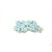 Support de refroidissement en métal en forme de flocon de neige, dessous de plat ajouré pour casseroles chaudes, tapis de table résistant à la chaleur