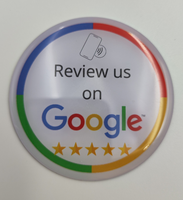 Carte de visite et de membre Google Smart RFID NFC 13,56 MHz en PVC sans contact avec code QR programmable
