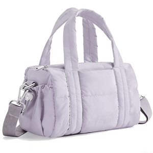 Sac à main matelassé pour femme avec poignée supérieure, sac à bandoulière léger en nylon imperméable fait main - Product Image 4