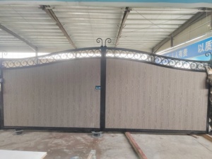 Giá Tốt Nhất Tùy Chỉnh 25-Năm Của Nhãn Hiệu Trượt Sắt Cổng Thân Thiện Với Môi Thời Tiết Chịu Mài Mòn Bột Tráng Hiện Đại Phong Cách Mới Hàng Rào Trellis - Product Image 4