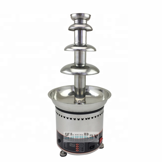 Устройство шоколадного фонтана из 4 слоев шоколада wafterfall фонтан