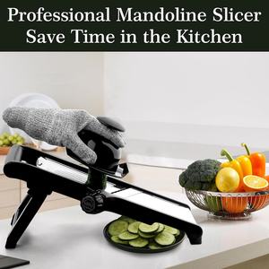 Efficient Manual Stainless Steel 2-Piece <b>Vegetable</b> Cutter Chopper Protective Kitchen Mandoline <b>Slicer</b> for Easy Fruit <b>Vegetable</b> - Product Image 5