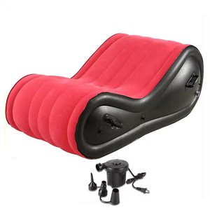 Sofá Cama Sexual de PVC, Muebles <span class=keywords><strong>Sexuales</strong></span>, Cojín de Aire, Silla Sexy BDSM para Parejas, Chaise Longue Roja, Sofás Inflables Grandes para Sala de Estar - Product Image 4
