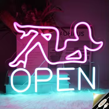 Personalized Creative Acrylic Neon Light Display Hanging Wall Neon Sign for Storefront Advertising