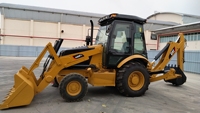 Gebrauchte Bagger lader Bagger lader China Small Wheel Mini 4x4 Traktor Bagger Bagger Bagger lader Zum Verkauf 2020 CAT 420F