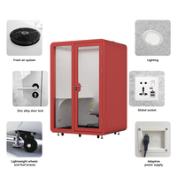 Cabine insonorisée préfabriquée, cabine acoustique modulaire portable pour usages multiples  Utilisation en Scénario