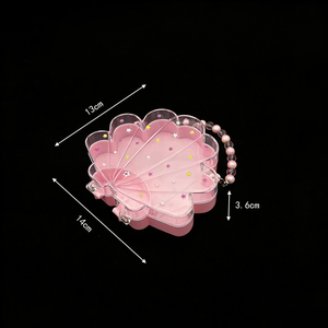 Scatola Portatile a Forma di Conchiglia in Plastica PS FANG YUAN |   Contenitore per Gioielli e Cosmetici per Collane e Anelli Capacità 0-1L - Product Image 3
