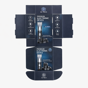 กล่องไปรษณีย์สำหรับเครื่องตัดผม 3C Electronics กล่องบรรจุภัณฑ์อีคอมเมิร์ซ กล่องไปรษณีย์ลูกฟูก E Flute แบบไดคัท กล่องไปรษณีย์สั่งทำพิเศษ OEM - Product Image 2