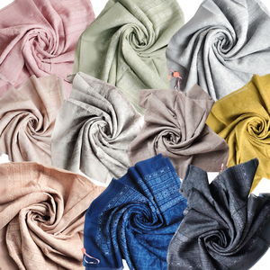 Premium manga corta algodón Hijab bufanda elegante mujer musulmana impresión Digital moda diez colores Mono Cempaka serie al por mayor - Product Image 6