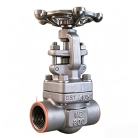 Vanne à soupape en acier inoxydable forgé 304L à filetage femelle PN20, actionnée par volant OEM pour l'alimentation et le drainage d'huile, de gaz, de produits chimiques et d'eau