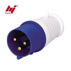 32A IP44 2P+E 3-pin 6H Industrial Male Power Industrial Plug 230v