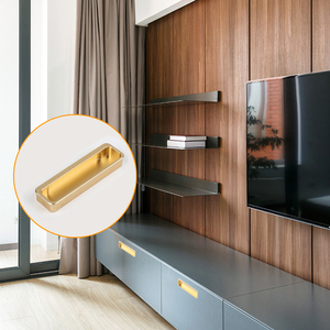 주방 수납장, 서랍장, 침실, 야외 창고, 빌라용 심플 메탈 슬라이딩 도어 알루미늄 매립형 손잡이 - Product Image 6