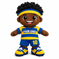 Peluche personnalisée de joueur de football avec logo sur mesure, jouet en peluche doux pour les événements des fans et la promotion de l'équipe