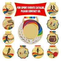 JP0901 Produit de vente à chaud en alliage de zinc vierge 2D 3D médaille d'or sport métal tennis de table médailles de ping-pong