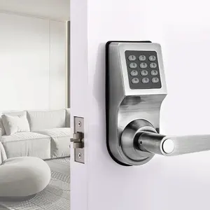 Goodum Wholesale Smart Digital Door Lock with Customizable Safety Code Wifi Enabled Cylinder Key Lock Mechanism for Your Door