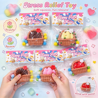Jouet Squishy en TPR en forme de panier, jouet promotionnel à rebond lent, anti-stress, plusieurs couleurs, vente en gros personnalisée, directement de l'usine