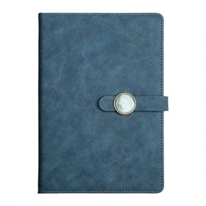 CustomCustom Logo A5 Round Button Notebook <b>Gift</b> Box Simple Hardcover Leather Journal A3 Size <b>for</b> Business Meeting & School Use - Product Image 3