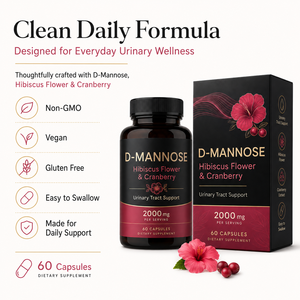 Cápsulas de D-Manosa 2000mg al por Mayor con Extracto de Arándano y Hibisco, Suplemento <span class=keywords><strong>Extra</strong></span> Fuerte para la Salud del Tracto Urinario, Directo de Fábrica - Product Image 3