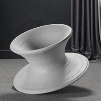 Chaise de loisirs moderne en plastique PE pour salon - Design modulaire avec rangement - Meubles d'intérieur pour la maison