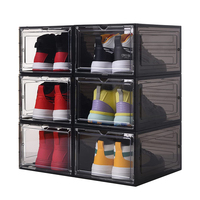 Présentoir en plastique de bonne capacité de charge, boîte de conteneur de chaussures, boîtes de chaussures avec logo