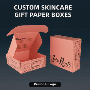 Boîtes cadeaux personnalisées en papier fantaisie ondulé pour produits cosmétiques, imprimées en offset, laminées, gaufrées - Product Image 2