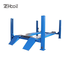 Penyelaras hidrolik elektro 6500KG, 4 tiang angkat besar 2 lebar mobil pengangkat kerekan otomatis parkir hidrolik - Product Image 6