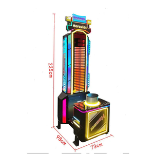 Máquina de Juego Arcade Artbel Hercules de Alta Calidad que Funciona con Monedas, YBE204, Prueba de Fuerza Deportiva en Interiores, Hammer Master, Negro y Rojo, 110V 1 - Product Image 4