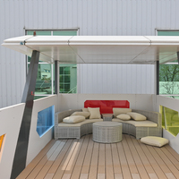 Maison préfabriquée intelligente, hôtel de luxe, complexe hôtelier, bureau de luxe préfabriqué, maison conteneur pour location Airbnb