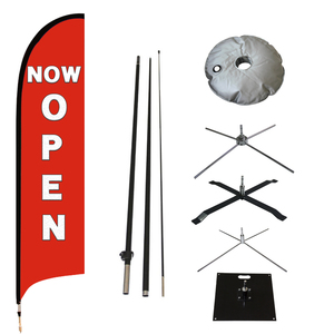 ธงลายขนนกสำหรับโฆษณาส่งเสริมการขายธงลายขนนกแบบออกแบบได้ตามต้องการธงชายหาด - Product Image 5