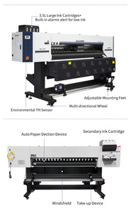 Mootoom 4/6/8 Đầu I3200 Rộng Định Dạng Dệt Nhuộm Thăng Hoa Máy In Cho Thăng Hoa Giấy - Product Image 5