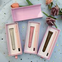 Kit de gloss à lèvres repulpant 3-en-1 en gros avec tube tonal et boîte, étiquette privée, couleurs variées et enrichi en peptides